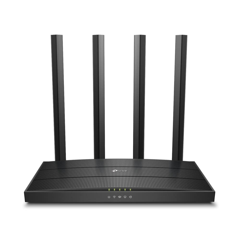 TP-Link Archer C80 Dualband WLAN Router (600 Mbit/s 2,4GHz, 1300Mbit/s 5GHz), 4 Gigabit LAN Ports, Print/Media/FTP Server, Gast-Netzwerk, unterstützt keine DSL-Funktion