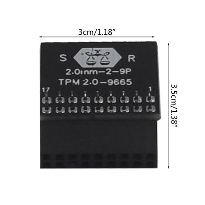 TPM Verschlüsselung Sicherheitsmodul Board Fernbedienung TPM 2.0 LPC 18Pin Motherboards Karte Für AS ROCK Ersatzteile Computer Zubehör Computer Komponenten Computer Hardware