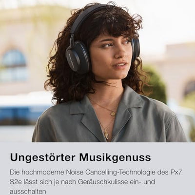 Bowers & Wilkins PX7 S2e Over-Ear-Kopfhörer mit Geräuschunterdrückung, kabellos, Qualcomm aptX™ Adaptive und Schnellladung, 30 Stunden Wiedergabe, sechs integriertes Mikrofon - Rubinrot