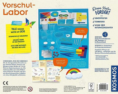 KOSMOS 602383 Vorschul-Labor - Experimente für Vorschulzeit, Experimentierkasten für Kinder ab 5 Jahren, Experimentierkasten für Vorschulkinder