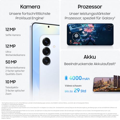 Samsung Galaxy S25 AI Smartphone mit Galaxy AI, Ohne Vertrag, AI Handy mit Android, 12 GB RAM, 256 GB Speicher, 50-MP-Kamera, Navy, 3 Jahre Herstellergarantie [Exklusiv auf Amazon]