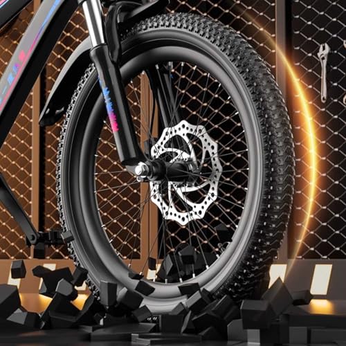 24-Zoll-Mountainbike für Kinder Mit Variabler Geschwindigkeit Dicken Anti Rutsch Reifen und Stoßdämpfender Vordergabel Geeignet für Körpergrößen Zwischen 115 und 170 cm A,22 inches