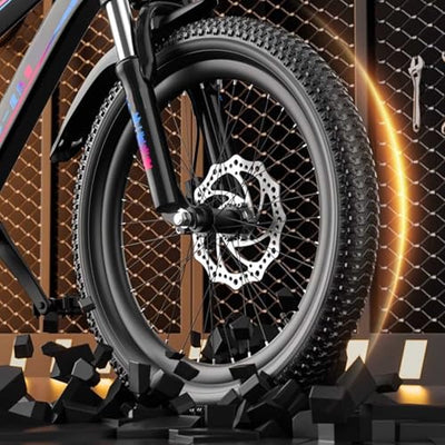 24-Zoll-Mountainbike für Kinder Mit Variabler Geschwindigkeit Dicken Anti Rutsch Reifen und Stoßdämpfender Vordergabel Geeignet für Körpergrößen Zwischen 115 und 170 cm A,22 inches