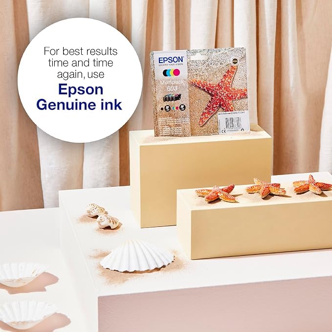 Epson Original 603 Tinte Seestern Multipack 4-farbig Standard, WF-2820DWF WF-2830DWF WF-2840DWF WF-2850DWF XP-2100 XP-2150 XP-3100 XP-3150 XP-4100 XP-4150, ReadyPrint Flex-Tintentarife