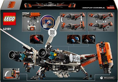 LEGO Technic VTOL-Schwerlastraumfrachter LT81, Space Bauset, Weltraum-Spielzeug, Raumschiff, Spielset mit Mini-Rover, Geschenk für Jungen & Mädchen ab 10 Jahren 42181