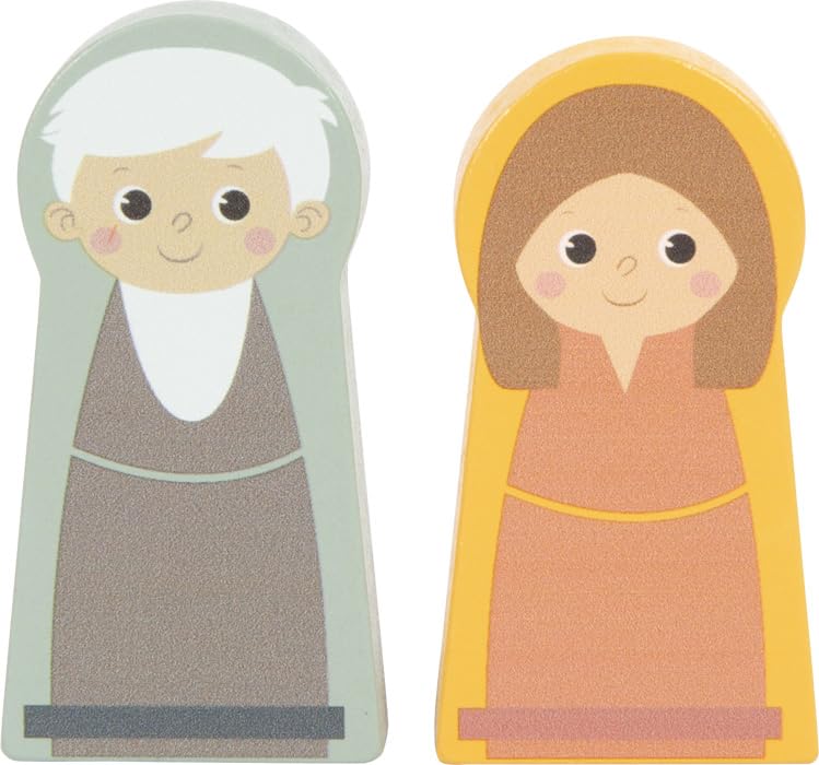 small foot Steckspiel Arche Noah „Safari“, Motorikspielzeug aus Holz mit 15 Tierfiguren, Taufgeschenke für Mädchen und Jungen, für Kinder ab 12 Monaten, 12456