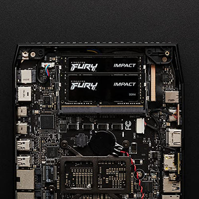Kingston FURY Impact KF432S20IBK2/64 GB Laptop-Speicherset, 32 GB (2 x 32 GB), 3200 MHz DDR4 CL20, Schwarz