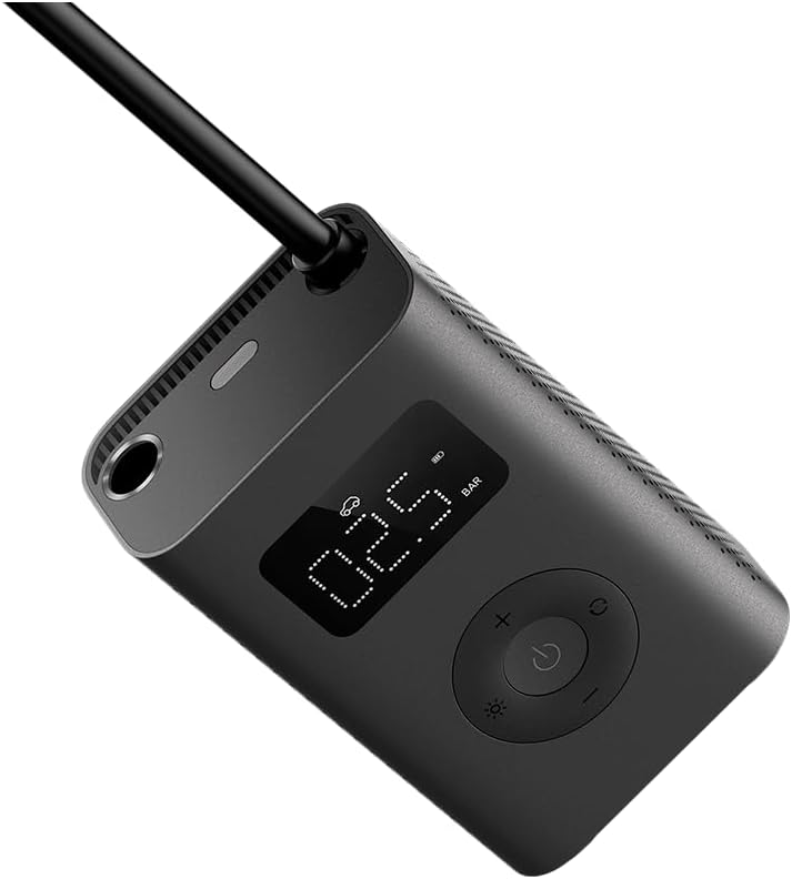 Xiaomi Portable Electric Air Compressor 2 – Tragbarer Luftkompressor für Auto, Motorrad, Fahrrad mit bis 10,3 Bar, 3–150 PSI, 6 verschiedene Modi mit Auto-Stop, 2000mAh großer Akku, USB-C, LED-Anzeige