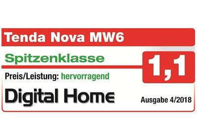 Tenda Nova MW6 Mesh WLAN System - AC1200 Dual Band WLAN Mesh System-empfohlen für Häuser mit 3-5 Schlafzimmern-6X Gigabit Port - Ersetzt WLAN Router & Repeater-Kompatibel mit Alexa-3Pack