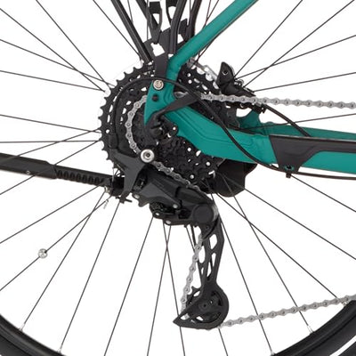 FISCHER E-Bike ATB Terra 4.0i Elektrofahrrad für Damen und Herren, RH 50, Mittelmotor 80 Nm, 36 V Akku, Adventure Green matt