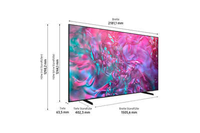 Samsung Crystal UHD 4K DU9079 Fernseher 98 Zoll (249 cm), AI TV mit Gaming-Hub, Motion Xcelerator 120 Hz, Tizen OS, Smart TV, Alexa, Knox Security, 3D Surround Sound & Q-Symphony, KI TV
