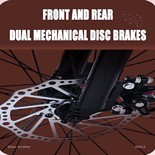 Mountainbikes, Hardtail Mountainbike 24 Zoll, 12 Constellations Mountain Trail Bike für Herren und Damen, Frontpension Mountainbike mit Doppelscheibenbremse, Mountainbikes aus Kohlenstoffstahl Arie