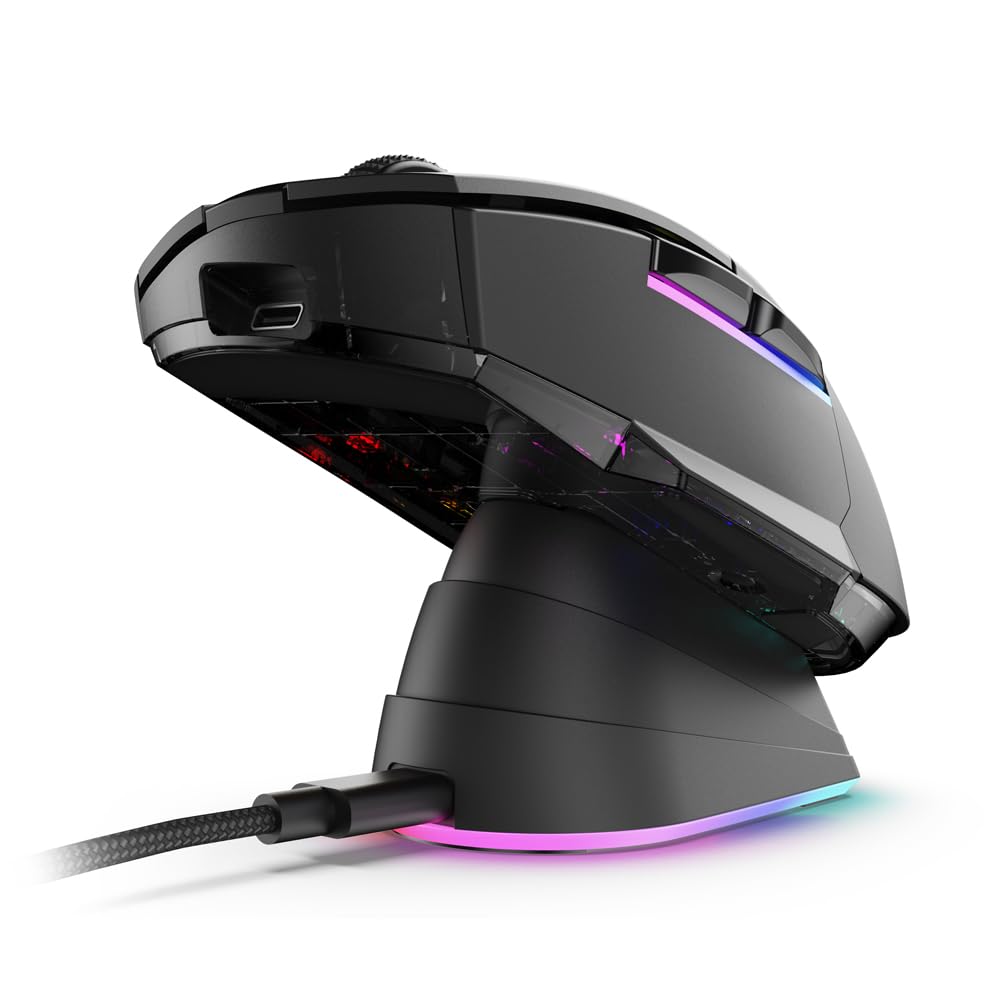 Sharkoon Skiller SGM50W Black, Wireless Optical Gaming Maus, RGB, PBT Button