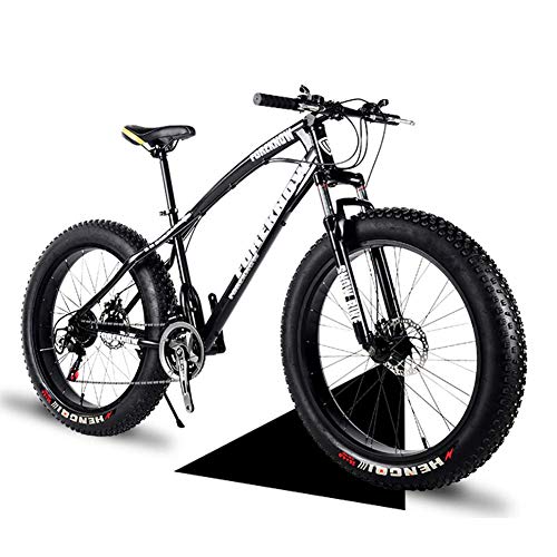Wmmner 24-Zoll-Mountainbike mit großen Reifen, Erwachsene, Männer, Frauen, Mountainbikes mit hartem Schwanz, mechanische Scheibenbremsen mit Vorderradaufhängung, Mountainbike, rutschfest