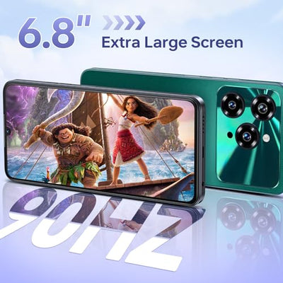 OUKITEL C6 5G Smartphone Ohne Vertrag, 24GB RAM+256GB/1TB ROM Handy Ohne Vertrag, 6.8'' HD+90Hz, 5150mAh, Android 15 Simlockfreie Handys, 50MP Kamera Smartphone, Dual 5G SIM/GPS/Face ID/Fingerabdruck