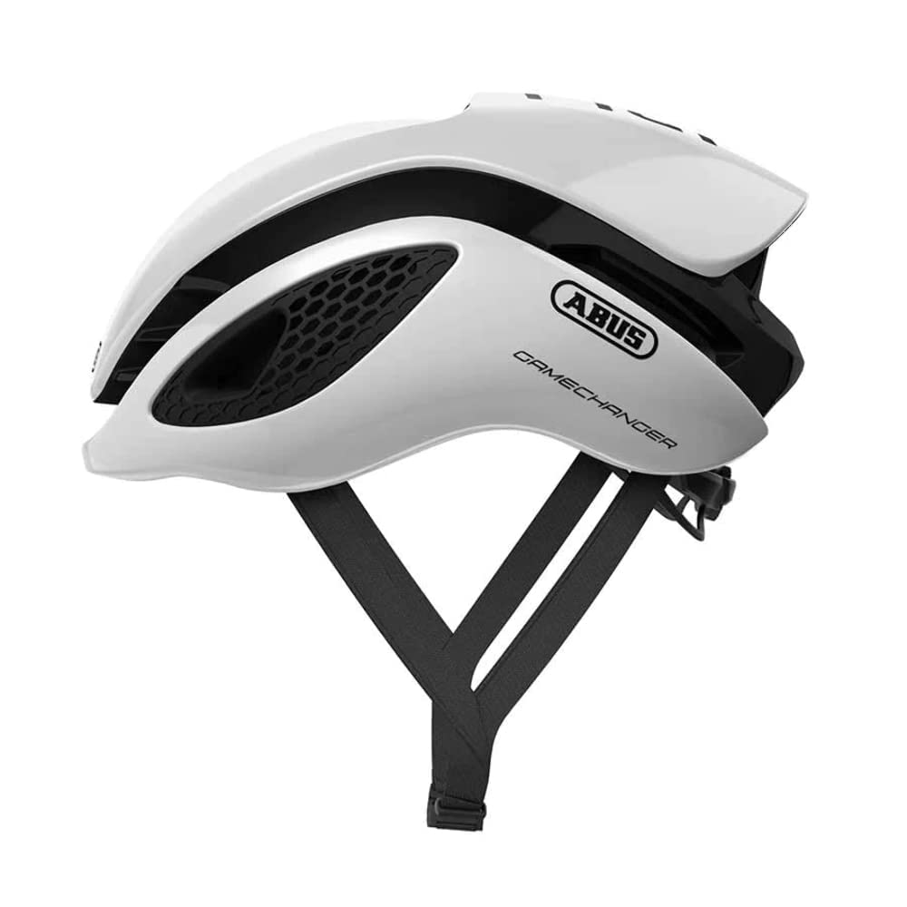ABUS 77601 Fahrradhelm, Weiß (Polar White), M (52-58 cm)