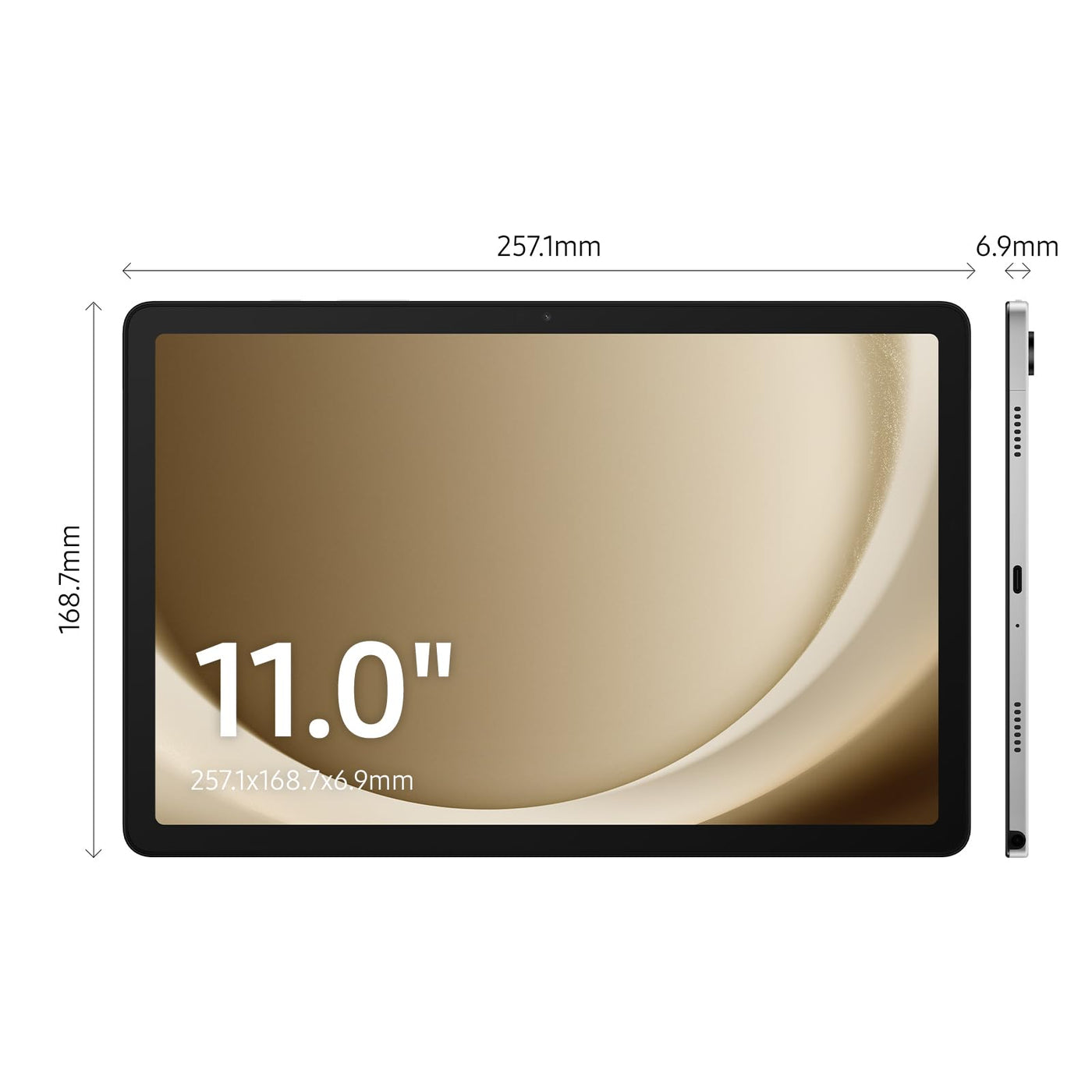 Samsung SM-X210NZAAMEA Galaxy Tab A9+ X210, 4 GB/64 GB, Grau