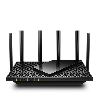 TP-Link Archer AXE75 Wi-Fi 6E WLAN Router (5400 Mbit/s Tri-Band, 4 × Gigabit LAN-Ports, 1 × USB 3.0 Port, WPA3, HomeCare,kompatibel mit Alexa, Tether APP), schwarz