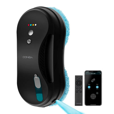 Cecotec Fensterputzroboter Windroid 890 SprayWater Smart Connected. 90 W, 3-in-1: Sprüht, Reinigt und Trocknet, App, Fernbedienung, Automatisches Sprühen, 4 Prog, Steuerung von Funktionen, Bewegungen