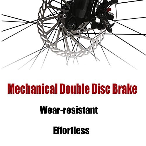 Wmmner Mountainbike mit doppelter Federung mit großem Reifen für Männer und Frauen, zusammenklappbares Mountainbike für Erwachsene, mechanische Scheibenbremsen und hoher Rahmen aus Stahl