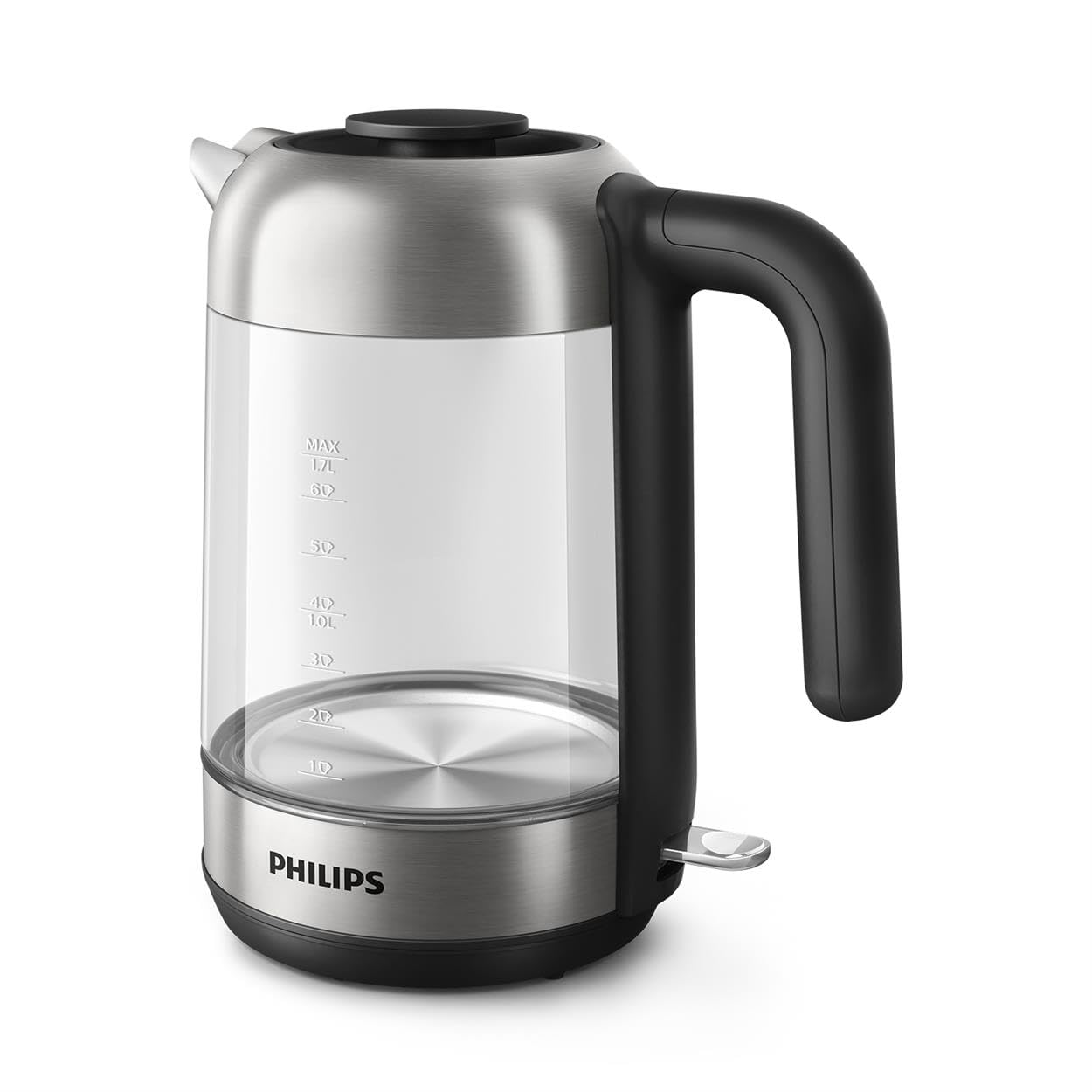 Philips 5000 Series Wasserkocher – 1,7L, Blaues Sensorlicht, 360°-Basis, Mikro-Sieb-Filter, Flaches Heizelement, Abnehmbarer Deckel, Schnelles Aufkochen, Energiesparend, Sicheres Design (HD9339/80)