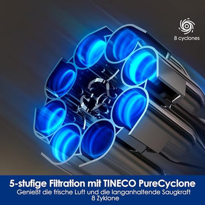 Tineco Floor ONE Switch S7 Nass Trockensauger, Saugwischer 40min, Staubsauger 65min, 70℃ Flashdry, Beidseitige Kantenreinigung, ZeroTangle Bürste, Dreifache Batterielebensdauer, für das Ganze Haus
