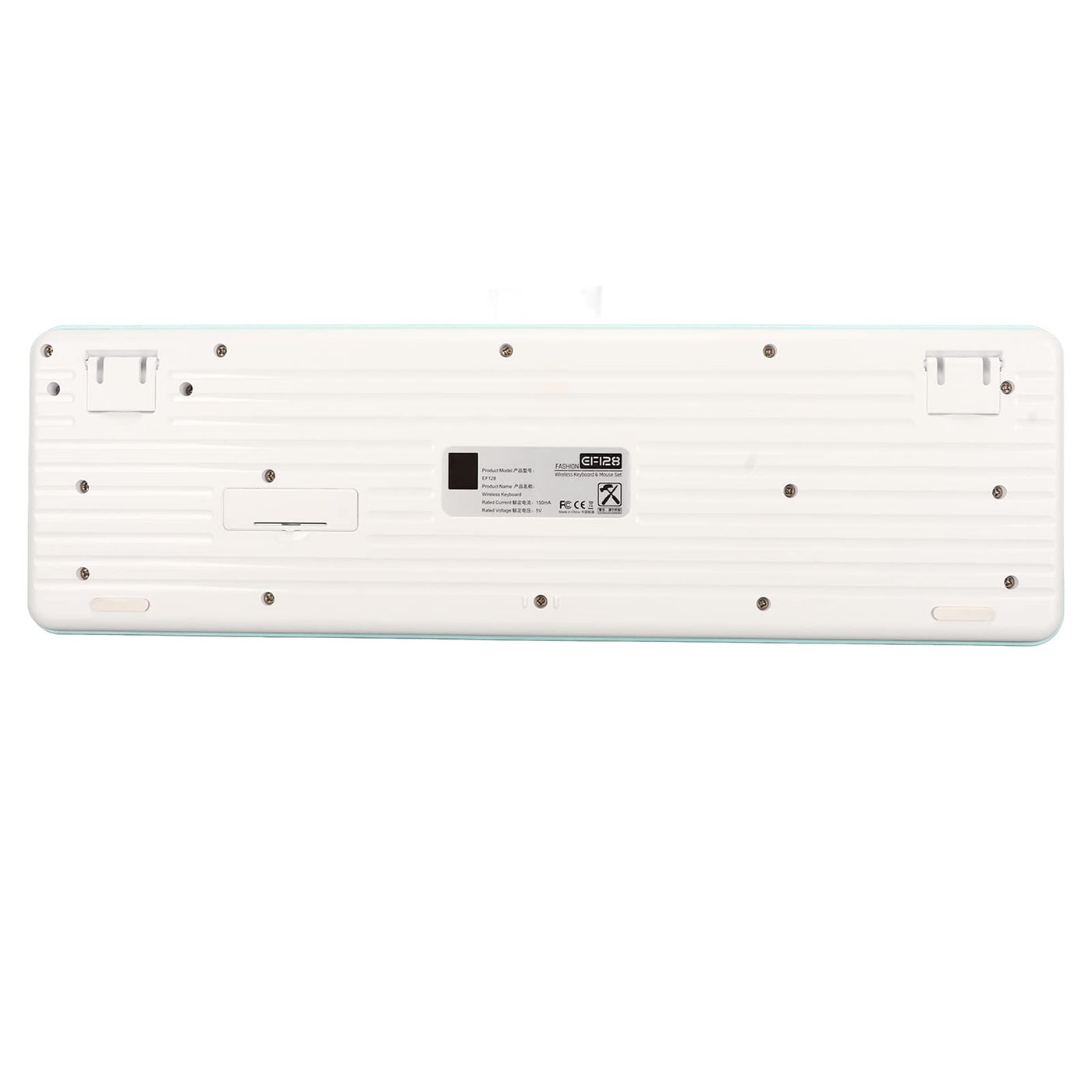 Annadue Kabellose Tastatur und Maus, 2,4 G Retro Punk Mechanisches Tastatur und Maus Set mit Runden Tastenkappen, 800, 1600, 2400 DPI, für Office/Gaming. (Blaues Brett)