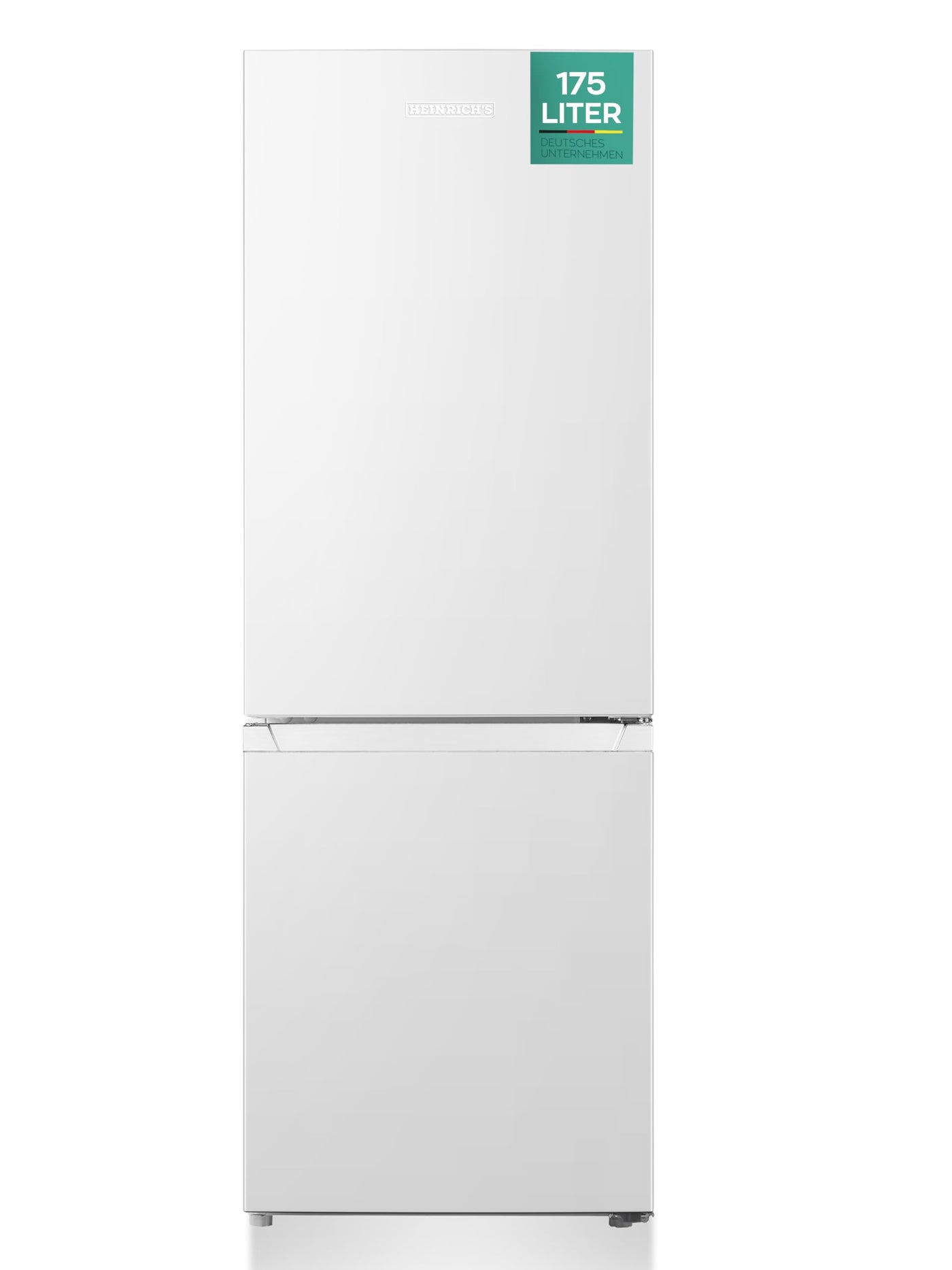 Heinrich´s Kühlgefrierkombination 175Liter, Kühlvolumen 122L, Gefrierfach 53L,LED Innenraumbeleuchtung, Kühlschrank Türanschlag wechselbar, leise 39dB,große Tiefkühlboxen, 7 Temperaturstufen,weiß