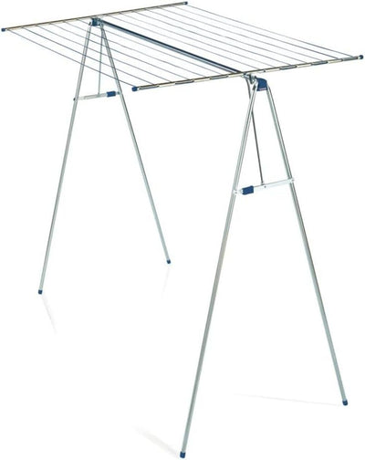 Leifheit Hochtrockner Linomaxx 210 mit 21 m Wäscheleine, leicht auf- und zusammenklappbarer Wäscheständer, Standtrockner mit automatischer Arretierung aus Kunststoff Bekleidung