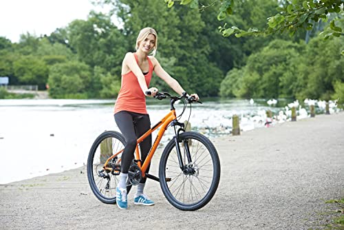 Wildtrak - Stahl-Mountainbike, Erwachsene, 27.5 Zoll, 21-Gang, Shimano-Schaltung - Orange
