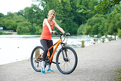 Wildtrak - Stahl-Mountainbike, Erwachsene, 27.5 Zoll, 21-Gang, Shimano-Schaltung - Orange