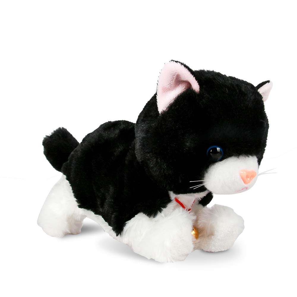 Smalody Interactive Plüschtiere, Neuheit Sound Control Elektronische Katze Elektronische Haustiere Roboter Katze Geschenk für Kinder