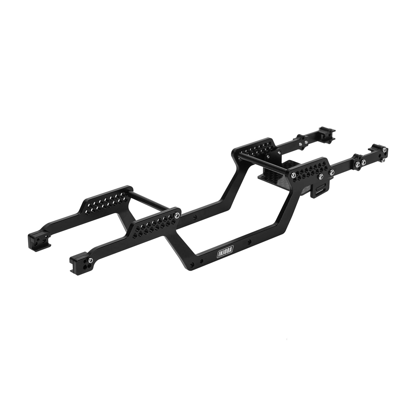 INJORA Aluminium Universal LCG Chassis-Rahmen Kit für 1/18 TRX4M Standard-Karosserien Defender Bronco High Trail K10 F150 Lay Down Servos