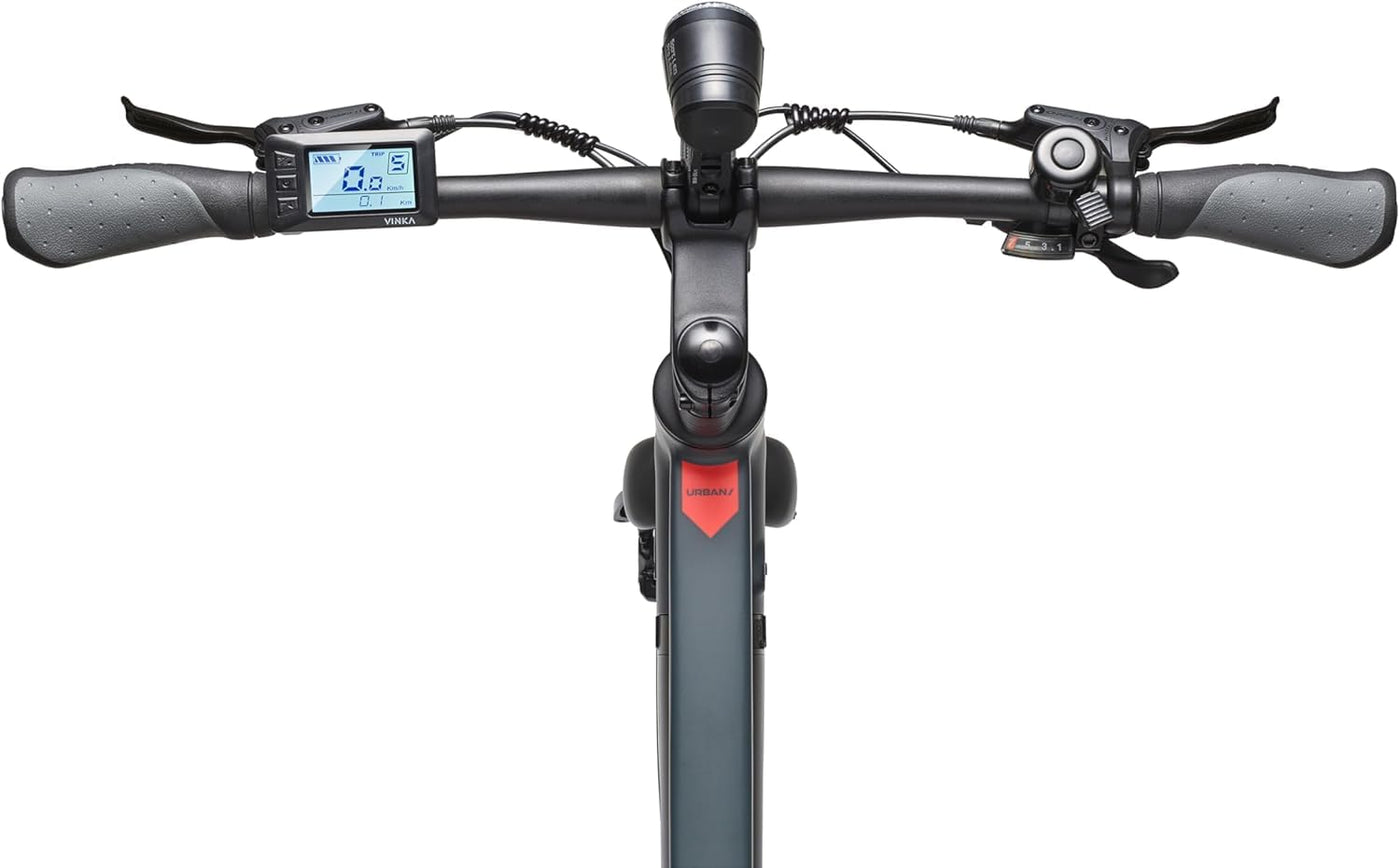 TELEFUNKEN E-Bike 28 Zoll Fahrrad für Damen & Herren | Pedelec Urban Citybike 7-Gang Kettenschaltung | Hydr. Scheibenbremsen | inkl. Panzerschloss | Elektrofahrrad 250 W Heckmotor | 417 Wh Li-Ion-Akku