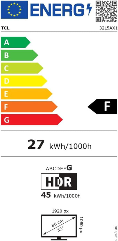 TCL 32L5A, 32 Zoll Fernseher, FHD, HDR smart TV unterstützt bei Android TV (Kindermodus, Dolby Audio, kompatibel mit Google Assistant)
