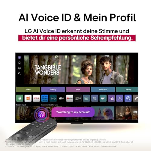 LG OLED65C5ELB TV 65 Zoll (165 cm) 4K OLED evo AI TV (α9 Gen8 4K AI Prozessor, webOS 25, 120Hz (VRR bis zu 144Hz)) [Modelljahr 2025]