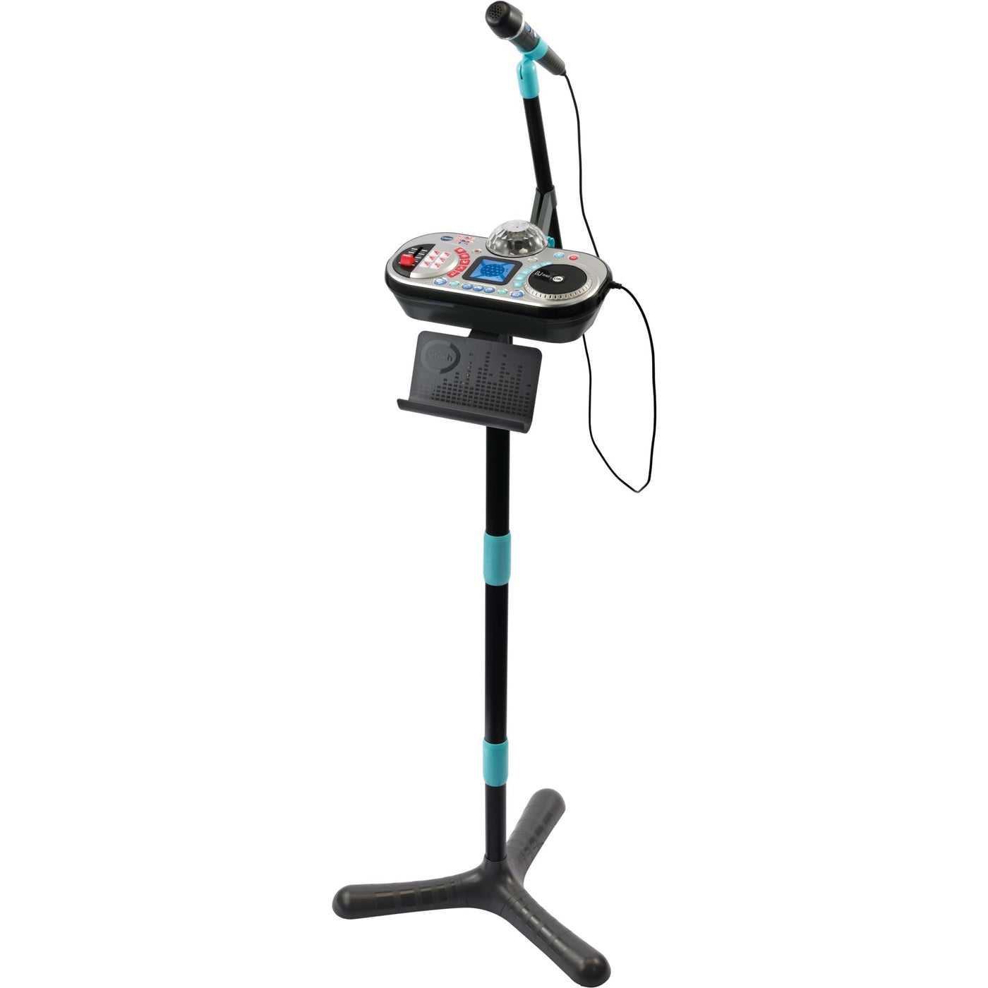 VTech Kidi Super Star DJ Studio Black – 10-in-1 Karaokespielzeug mit Mikrofon, abnehmbarem DJ-Mischpult und vielen Effekten zum Bearbeiten der Musik – Für Kinder von 6-12 Jahren