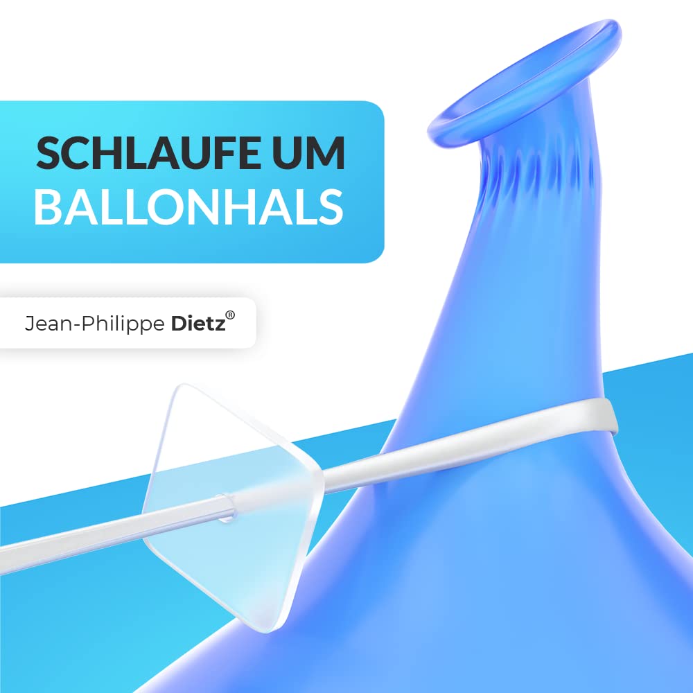 100 Ballonverschlüsse Helium mit Polyband weiss | Made in Germany | Ballonband mit Schnellverschluss | Ballonverschluss Ballonbänder | Jean-Philippe Dietz® Luftballonverschlüsse
