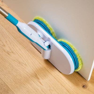 Hurricane Floating Mop elektrischer Bodenwischer – Akku Wischer zum mühelosen Wischen, Schrubben und Polieren – Ultra Leichter Wischmopp mit verschiedenen Mikrofaser-Pads