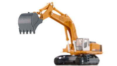 siku 1847, Schwertransporter mit Tiefbettauflieger, 1:87, Metall/Kunststoff, Blau/Gelb, Abkoppelbarer Auflieger