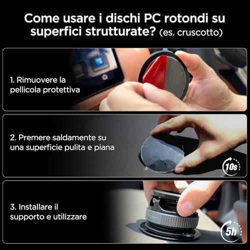 MSXTTLY Vakuum Magnetischer Handyhalterung Auto für Magsafe Autohalterung, 2025 Upgraded Vmag-S1 Handyhalterung Auto Magnet für Alle Handys, 360° Drehbar, Schwarz