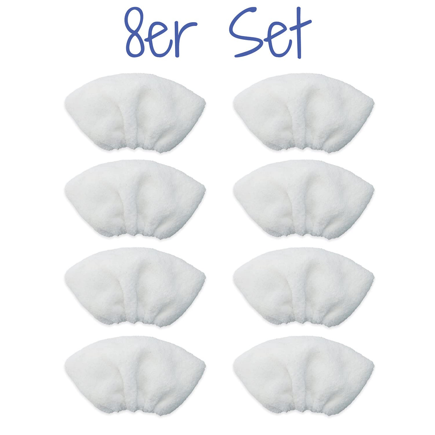 8 Mikrofaser-Tuchset waschbar, für Kärcher Dampfreiniger EasyFix SC 2, SC 3, SC 4, SC 5 (8 Handdüse)