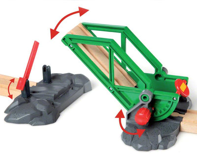 BRIO World 33061 Container Hafen Set - Mit Hafenbrücke und beweglichem Kran zum Beladen des Frachtschiffes - Geeignet für Kinder ab 3 Jahren