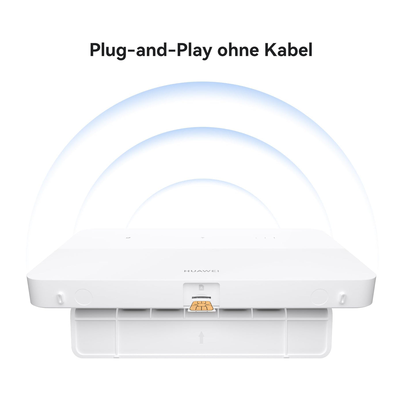 HUAWEI 4G+ Router CPE 5, B636, SIM-LTE-Router, Cat 7+, DL 400 Mbit/s/UL 200 Mbit/s, Wi-Fi 6 AX3000, 4 LAN-Ethernet-Ports, Visualisierte Wi-Fi-Diagnose, Signalabdeckung auf Industrieniveau