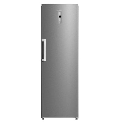 Midea MDRU385MTC02 Gefrierschrank/Kühlschrank/272L/185 cm hoch/NoFrost/Flexible Kühl- und Gefrierfunktion/Superkühl/Große Fächer/Zero Clearance/Easy Open Handgriff/Wechselbarer Türanschlag/Inox