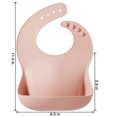 PandaEar 3er Silikon Lätzchen Baby | Wasserdichtes Lätzchen mit Auffangschale | Einstellbares Abwaschbar Babylätzchen Silikonlätzchen mit Großer Tasche zum Auffangen von Essen, BPA-frei
