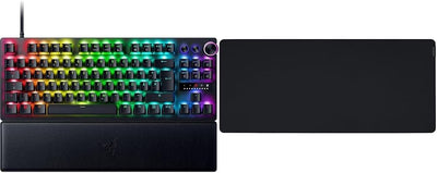 Razer Huntsman V3 Pro Tenkeyless - Analoge optische E-Sport-Tastatur & Gigantus V2 XXL - Weiches Gaming-Mauspad für schnelle Spielstile und optimale Kontrolle