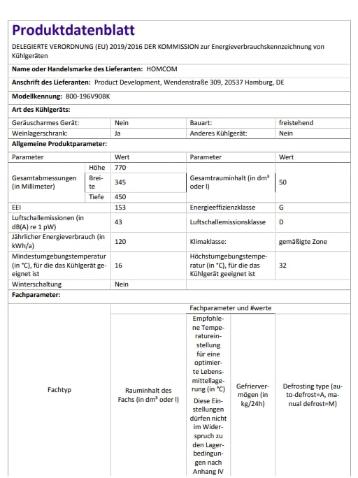 HOMCOM Weinkühlschrank Kompressor für 18 Flaschen, 50 L Getränkekühlschrank mit Glastür, 5-18°, Weinschrank mit Touchschlater, LED-Anzeige, Schwarz