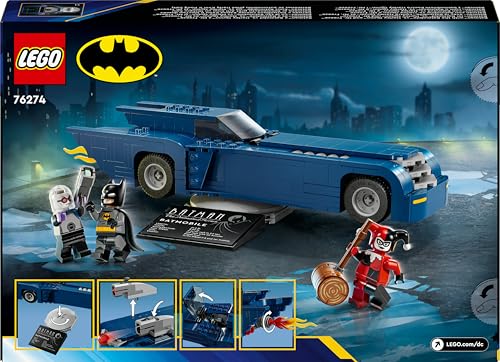 LEGO DC Batman: Batman im Batmobil vs. Harley Quinn und Mr. Freeze, Spielzeug-Auto aus der Zeichentrickserie für Kinder, Geschenk für Jungen und Mädchen ab 8 Jahren 76274