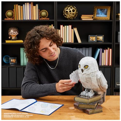 4D Build - Harry Potter, 3D-Puzzle der beliebten Schnee-Eule Hedwig aus hochwertigem Karton, 118 Teile, für Harry Potter Fans ab 12 Jahren